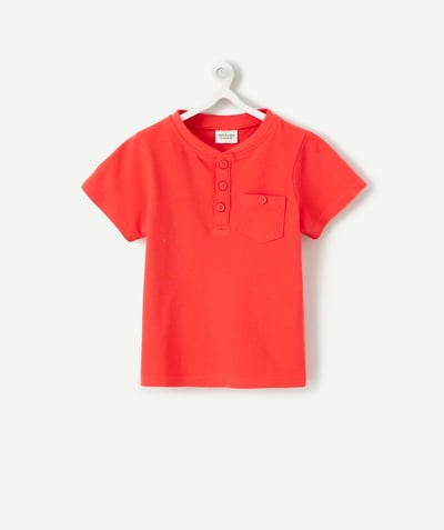 CategoryModel (8824502976654@15)  - POLO VOOR BABYJONGENS ROOD MET TUNESISCHE KRAAG