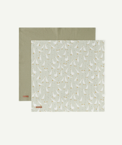 CategoryModel (8825617383566@132)  - LANGES EN COTON LITTLE GOOSE PURE OLIVE