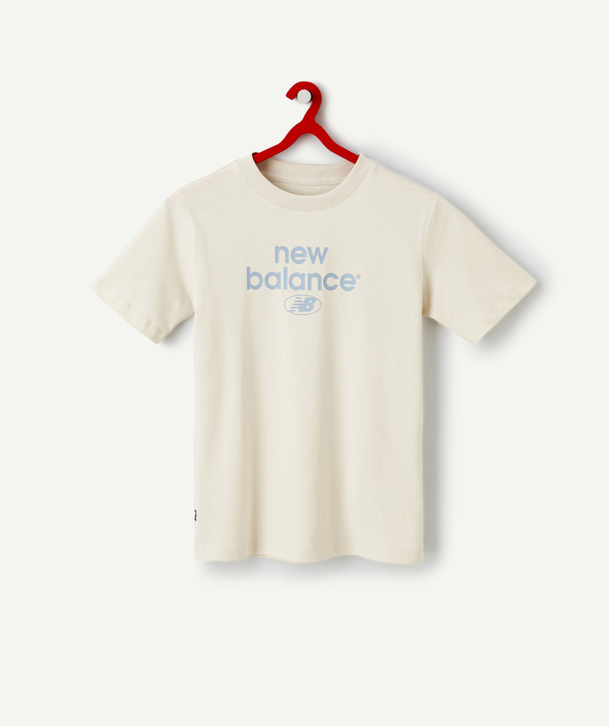   - T-SHIRT FILLE BLANC EN COTON ESSENTIALS REIMAGINED ARCHIVE AVEC LOGO BLEU