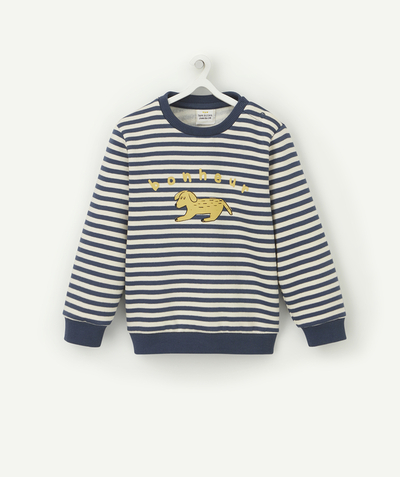 CategoryModel (8824830591118@17)  - GESTREEPTE SWEATER VOOR BABYJONGENS VAN GERECYCLEDE VEZELS, MET OPSCHRIFT