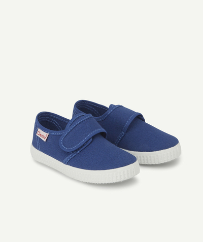 CategoryModel (8826076004494@13)  - BOYS' BLUE CANVAS TRAINERS WITH HOOK AND LOOP FASTENING