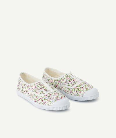 CategoryModel (8821761573006@30518)  - CHILDREN'S FLORAL PRINT CANVAS TRAINERS