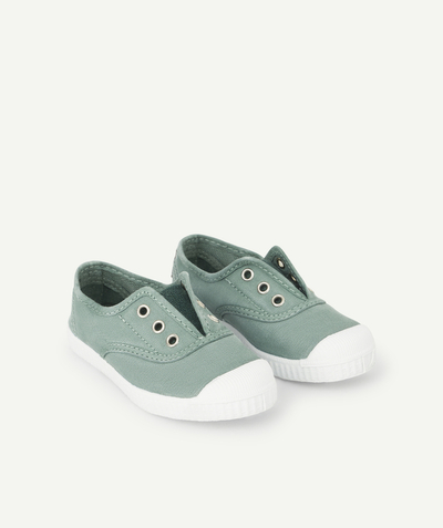 CategoryModel (8824437735566@965)  - BOYS' OLIVE GREEN CANVAS TRAINERS