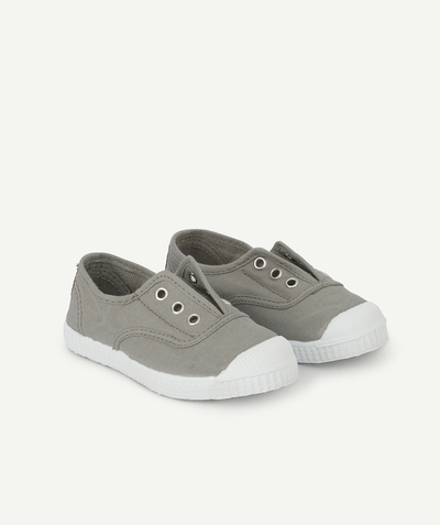 CategoryModel (8825488900238@87)  - BOYS' GREY CANVAS TRAINERS