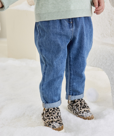 CategoryModel (8821752299662@61)  - BLAUWE BROEK VAN LOW IMPACT DENIM MET RELAXED FIT VOOR BABYMEISJES