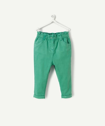 CategoryModel (8826108674190@5)  - RELAXBROEK VOOR BABYMEISJES IN GROENE GERECYCLEDE VEZELS