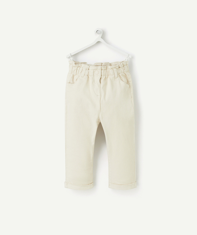 CategoryModel (8826108674190@5)  - PANTALON RELAX BÉBÉ FILLE EN FIBRES RECYCLÉES BEIGE