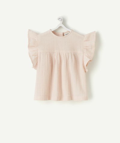 CategoryModel (8824502976654@15)  - BLOUSE À MANCHES COURTES BÉBÉ FILLE EN COTON ROSE PÂLE