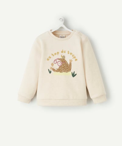 CategoryModel (8824896192654@13)  - SWEAT BÉBÉ GARÇON EN FIBRES RECYCLÉES AVEC MOTIF TAUPE