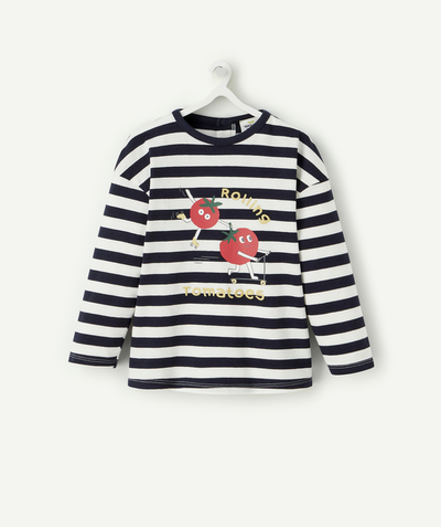 CategoryModel (8826108772494@5)  - GESTREEPT T-SHIRT VOOR BABYJONGENS VAN BIOKATOEN MET TOMATEN