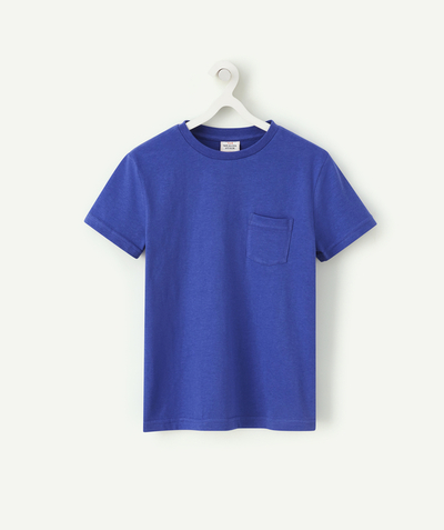 CategoryModel (8826108706958@6)  - BLAUW T-SHIRT VOOR JONGENS MET KORTE MOUWEN EN BORSTZAKJE