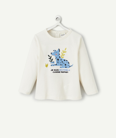 CategoryModel (8825518719118@5)  - T-SHIRT MANCHES LONGUE BÉBÉ GARÇON EN COTON BIO ET CHIEN BLEU