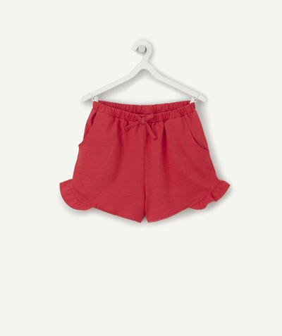 CategoryModel (8824503009422@13)  - SHORT FILLE EN COTON BIO ROUGE