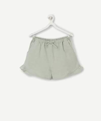 CategoryModel (8826108706958@6)  - SHORT FILLE EN COTON BIO VERT