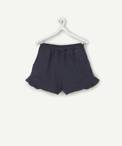 CategoryModel (8825586745486@54)  - SHORT FILLE EN COTON BIO BLEU MARINE