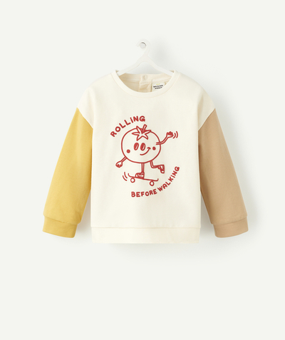 CategoryModel (8824535777422@129)  - SWEATER VOOR BABYJONGENS VAN GERECYCLEDE VEZELS MET TOMATENMOTIEF