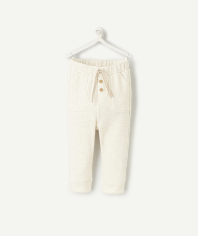 CategoryModel (8825519800462@711)  - PANTALON DE JOGGING EN FIBRES RECYCLÉES ÉCRU CHINÉ