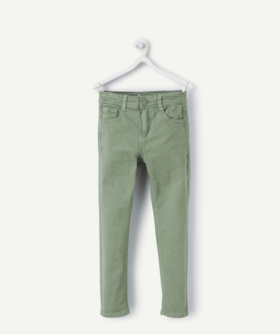 CategoryModel (8824668061838@546)  - pantalon skinny garçon en fibres recyclées vert