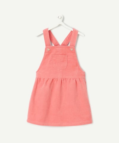 CategoryModel (8824896848014@10)  - robe salopette bébé fille en velours côtelé rose