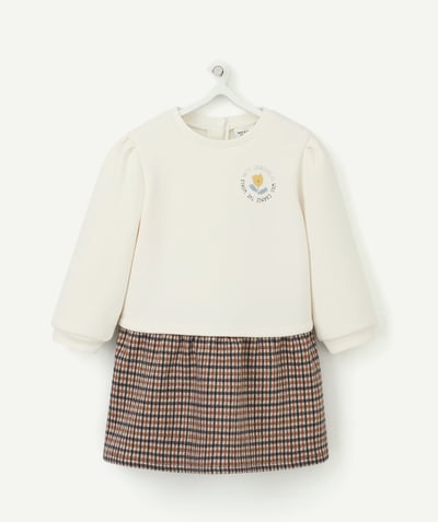 CategoryModel (8824502976654@15)  - ROBE BÉBÉ FILLE EN FIBRES RECYCLÉES ET MOLLETON AVEC MOTIF