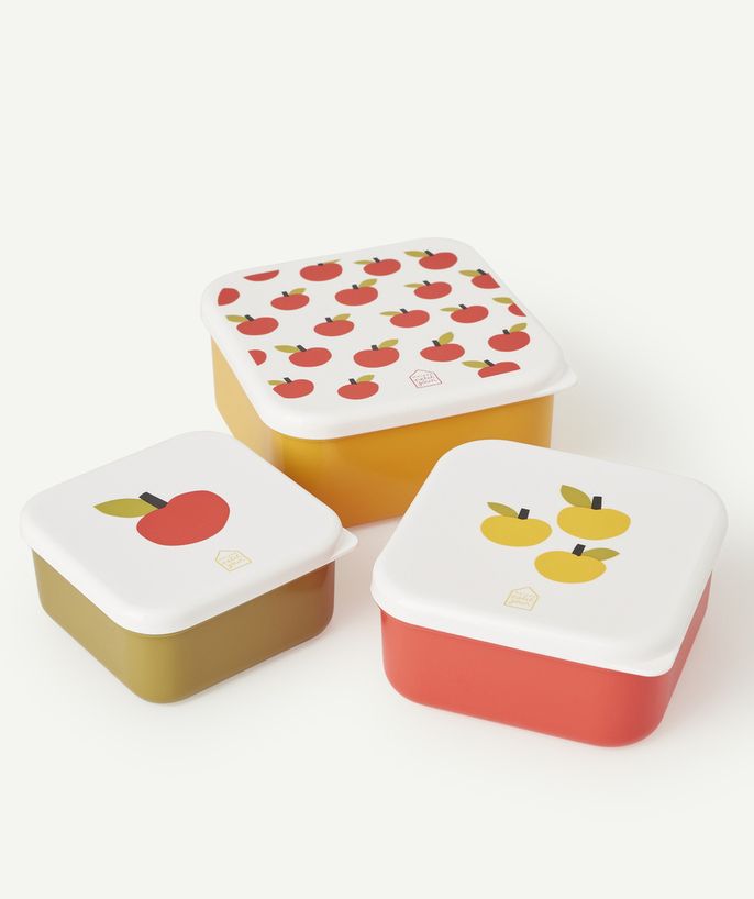   - SET VAN 3 APPEL LUNCHBOXEN