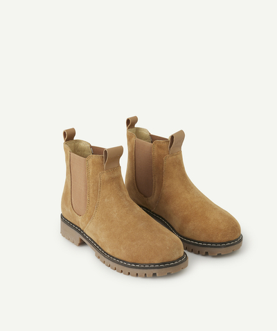 CategoryModel (8826372423822@10)  - BOTTES ÉLASTIQUÉES GARÇON EN CUIR MARRON