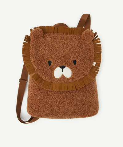 CategoryModel (8821755936910@30)  - SAC À DOS BÉBÉ GARÇON LION EN BOUCLETTES CAMEL