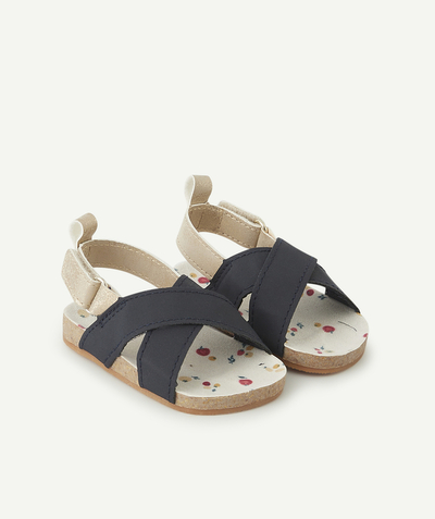 CategoryModel (8824502976654@15)  - SLOFJES VOOR BABYMEISJES IN DE STIJL VAN SANDALEN, MARINEBLAUW EN GOUD