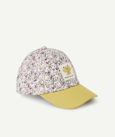 CategoryModel (8824437604494@9731)  - CASQUETTE BÉBÉ FILLE EN COTON IMPRIMÉE FLEURIE AVEC PATCH