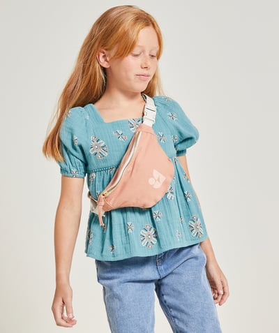 CategoryModel (8824503042190@84)  - BLOUSE FILLE BLEU TURQUOISE AVEC IMPRIMÉ GÉOMÉTRIQUE