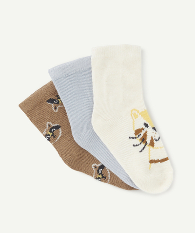 CategoryModel (8824502943886@29)  - LOT DE 3 CHAUSSETTES HAUTES BÉBÉ GARÇON THÈME CHATS