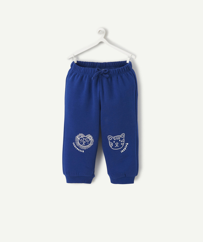 CategoryModel (8824502943886@29)  - JOGGINGBROEK VOOR BABYJONGENS VAN GERECYCLEDE VEZELS, BLAUW MET DIEREN