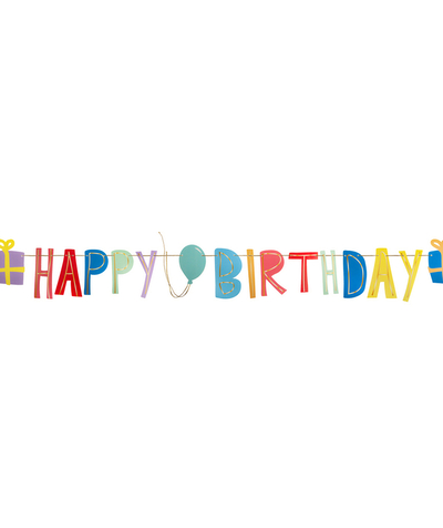 CategoryModel (8821764096142@165)  - VEELKLEURIGE SLINGER HAPPY BIRTHDAY