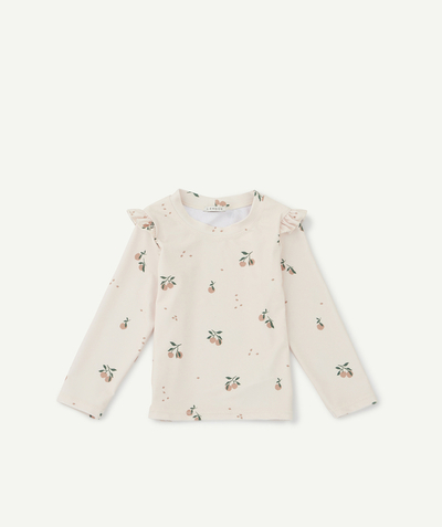 CategoryModel (8826108674190@5)  - BEIGE TENLEY BABY ZWEMSHIRT MET PERZIKEN