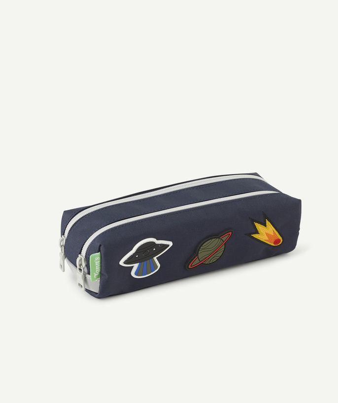   - ELLIOTT NAVY PENCIL CASE WITH SPACE THEME