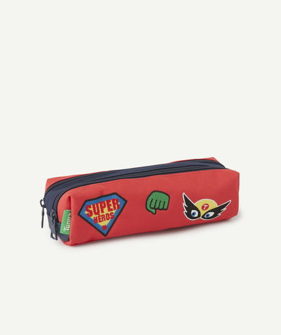 CategoryModel (8821768618126@62)  - TRISTAN NAVY AND RED SUPERHEROES PENCIL CASE
