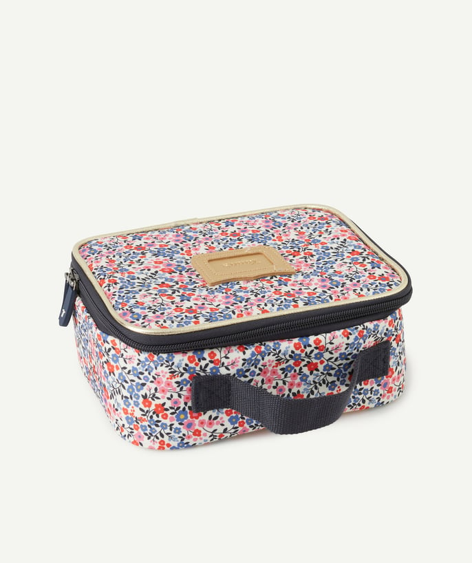   - ANTONIA BLUE AND FLORAL PRINT LUNCH BOX