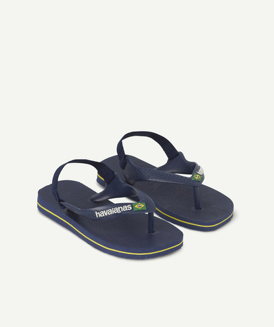 CategoryModel (8824437670030@2163)  - BABY BOYS' NAVY BLUE BRAZIL LOGO FLIP-FLOPS