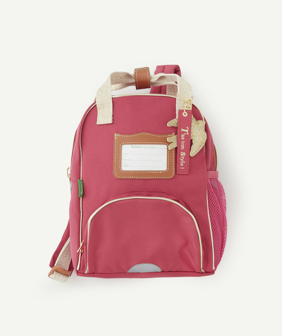 CategoryModel (8821768618126@62)  - PALOMA RASPBERRY PINK BACKPACK WITH GOLD DETAILS