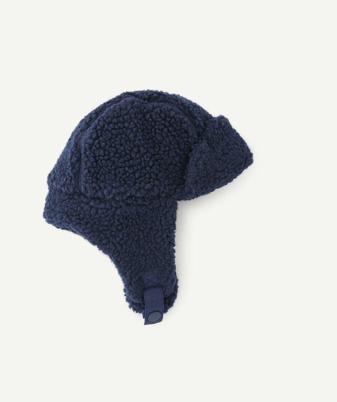   - NAVY BLUE BRAVO SHERPA HAT