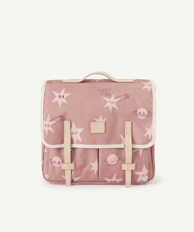 CategoryModel (8826175619214@203)  - GIRLS' PINK STAR PRINT PRIMARY SCHOOL BAG