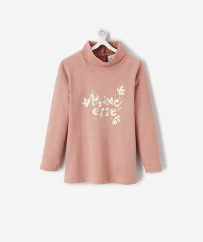 CategoryModel (8824437702798@1160)  - PULLI VOOR BABYMEISJES IN ROZE BIOLOGISCH KATOEN MET GLITTERBOODSCHAP