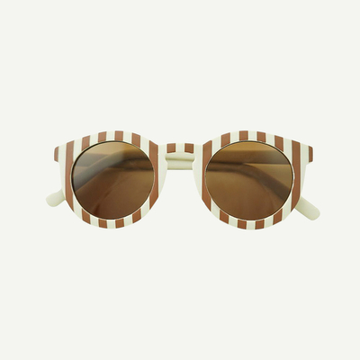 CategoryModel (8824699584654@38)  - LUNETTES DE SOLEIL BÉBÉ 0-2 ANS CLASSIC ÉCRUES À RAYURES MARRON