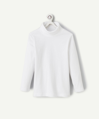 CategoryModel (8824668061838@546)  - SOUS-PULL GARÇON COL ROULÉ BLANC UNI