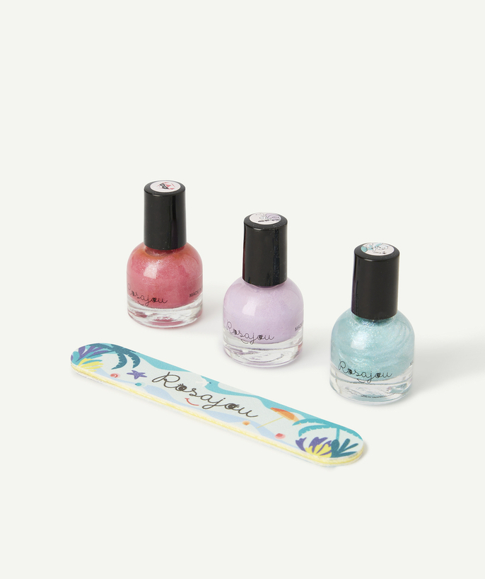   - BOX MET 3 LAVENDEL X MAGIC X FAIRY NAGELLAKKEN EN NAGELVIJL