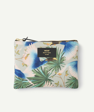 CategoryModel (8826633224334@368)  - POCHETTE EN PLASTIQUE RECYCLÉ IMPRIMÉE TROPICAL OISEAUX