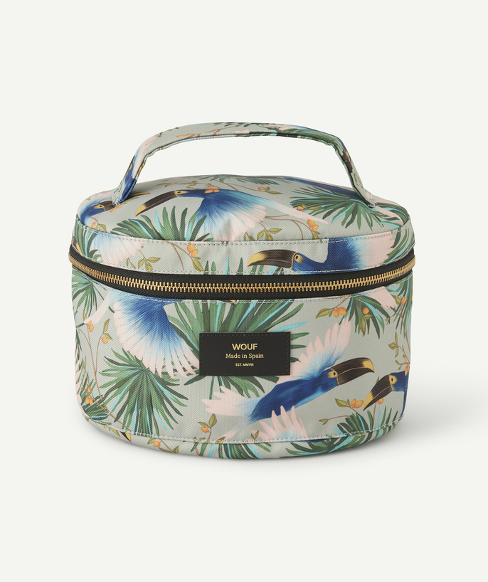   - TROUSSE IMPRIMÉE TROPICAL OISEAUX 23x15x15 CM