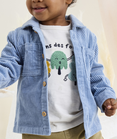 CategoryModel (8821755183246@1462)  - T-SHIRT VAN BIOLOGISCH KATOEN VOOR BABYJONGENS MET OPSCHRIFT EN BOUCLÉMOTIEVEN