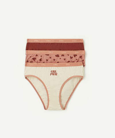 CategoryModel (8821759508622@1749)  - SET OF THREE LES POCKETS PINK, BEIGE AND TERRACOTTA KNICKERS