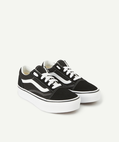 CategoryModel (8821752234126@3597)  - BLACK AND WHITE OLD SKOOL PLATFORM SOLE TRAINERS FOR CHILDREN